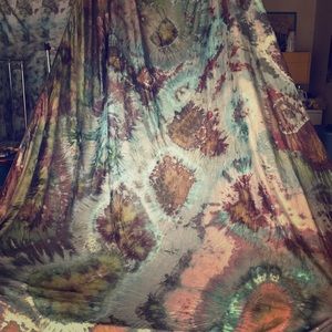 Fitted QueenTie Dye Bed Sheet